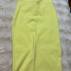 bebe Vibrant Yellow Pencil Skirt